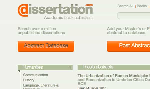 مستودع Dissertation لتحميل الاطروحات والكتب المجانية